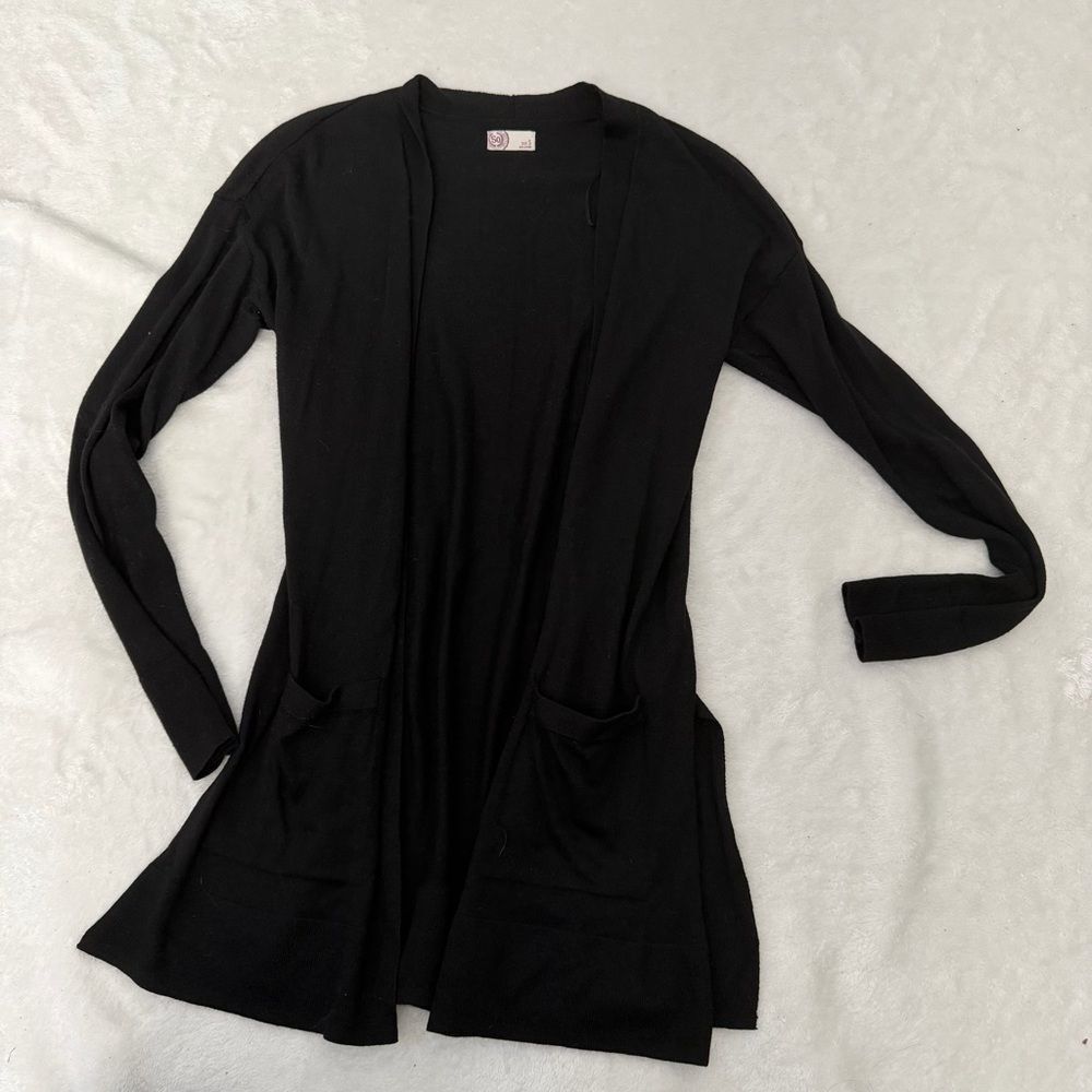 Kohls SO Black Cadigan size small